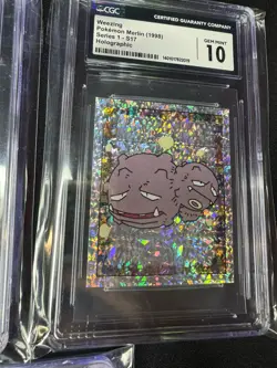 Pokemon Graded Card Lot (5) CGC 1998 Merlin Series 1 Foil Slowpoke Weezing 🔥 - Image 5
