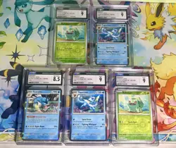 Pokemon 151 Holo CGC Graded (5) Card Lot #10 - Image 1
