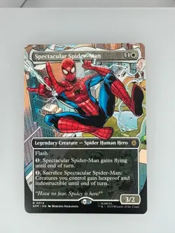 MTG Marvel's Spider-Man Spectacular Spider-Man (Borderless) 14 NM - Image 1