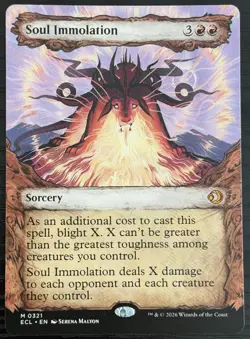 MTG Soul Immolation (Showcase) Normal Lorwyn Eclipsed #321 NM Pack Fresh - Image 1