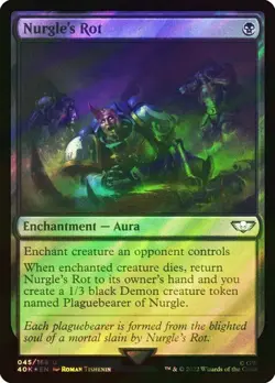 1X NM Nurgle's Rot Surge Foil Commander Warhammer 40k - Image 1