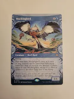MTG - Mockingbird- BLB- Borderless Rare - Image 2