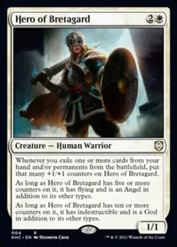 Hero of Bretagard [Kaldheim Commander] Lightly Played - Image 1