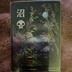 Swamp Kamigawa: Neon Dynasty Full Art Foil Land Black 297/302 Aoi Maiko 2022 - Image 1