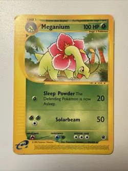 2002 Pokemon Card - Meganium Expedition 53/165 Rare Non Holo - Image 1