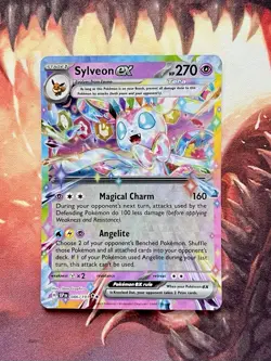 Sylveon ex 86/191 ⚡Surging Sparks Double Rare Holo Pokemon TCG Card NM 🎀 - Image 2