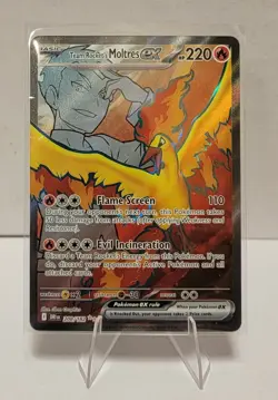 Team Rocket’s Moltres EX 208/182 - Full Art - Destined Rivals - Pokemon TCG- NM - Image 1