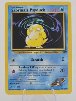 Near Mint! - Pokemon - Sabrina's Psyduck 99/132 Common Gym Challenge - Image 1