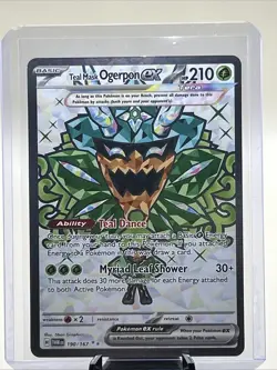 Teal Mask Ogerpon ex 190/167 Twilight Masquerade Full Art Pokemon TCG NM/MINT - Image 1