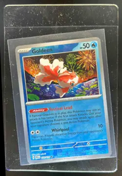 2025 Pokemon Prismatic Evolutions Goldeen Reverse Holo Master Ball #020/131 - Image 1