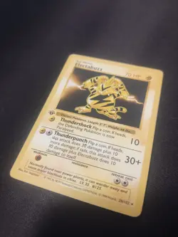 Pokemon 1st Edition Shadowless Electabuzz 020/102 Base Set - Image 1