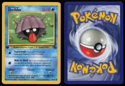 Shellder 54/62 Common Fossil 1st Edition Pokemon - Image 3