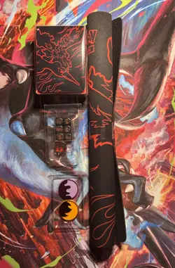 Pokemon TCG Team Rocket Moltres UPC Playmat Deck Box Dice Coin Lot NEW - Image 1