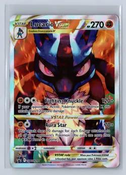 2023 Pokemon Sword Shield Black Star Promo Lucario VSTAR #SWSH291 - Image 1