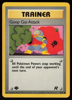 Goop Gas Attack 78/82 Common Team Rocket 1st Edition Pokemon - Image 1