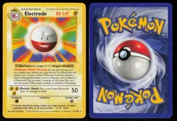 Electrode 21/102 Rare Shadowless Base Set Pokemon - Image 3