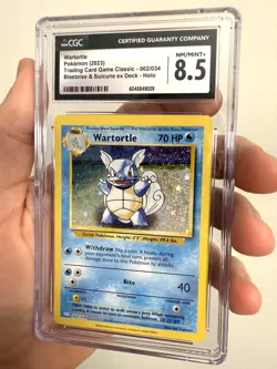 Pokemon Wartortle TCG Classic 002/034 Holo CGC 8.5 Classic Collection - Image 1