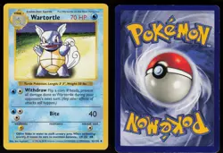 Wartortle 42/102 Uncommon Shadowless Base Set Pokemon - Image 3
