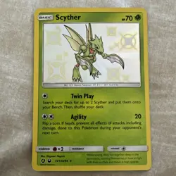 Scyther SV1/SV94 Shiny Holo Rare 2019 Pokemon Hidden Fates - MINT/nm - Image 1