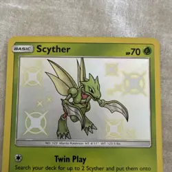 Scyther SV1/SV94 Shiny Holo Rare 2019 Pokemon Hidden Fates - MINT/nm - Image 2
