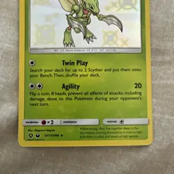 Scyther SV1/SV94 Shiny Holo Rare 2019 Pokemon Hidden Fates - MINT/nm - Image 3