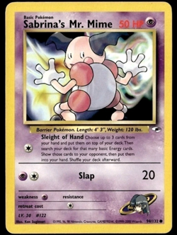 Pokemon TCG Sabrina's Mr. Mime 94/132 Gym Heroes Common (NM-M) - Image 1