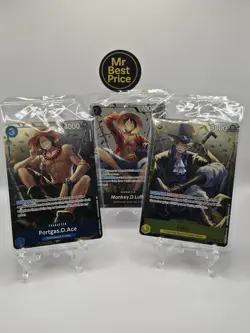 One Piece TCG Volume 2 Tins Promo Set Sealed P-073 P-074 P-075 - Image 1