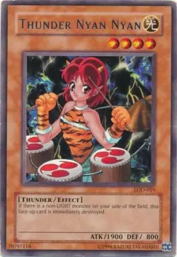 Thunder Nyan Nyan - LOD-059 - Rare - Unlimited Edition - Heavily Played - Image 1