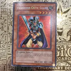 Konami Yu-Gi-Oh! Obnoxious Celtic Guard CT1-EN006 2004 Tin Secret Rare - Image 1