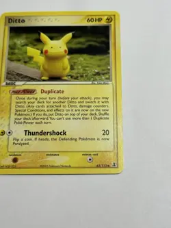 2005 Pokemon EX Delta Species Ditto (Pikachu) 63/113 Vintage Rare TCG - Image 4