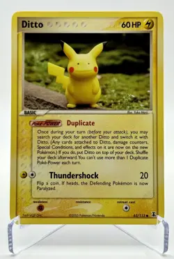 2005 Pokemon EX Delta Species Ditto (Pikachu) 63/113 Vintage Rare TCG 🔥 - Image 1