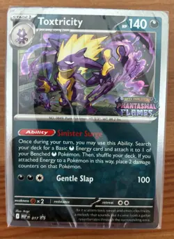 Toxtricity MEP017. Phantasmal Flames Pokemon TCG Prerelease Promo Sealed Cards - Image 1