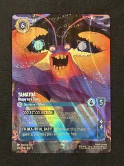 Disney Lorcana: Archazia's Island - Tamatoa Happy as a Clam - Enchanted 219/204 - Image 1