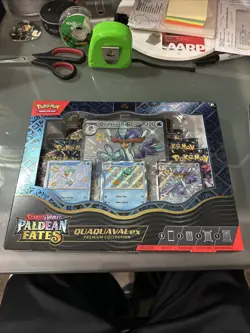 Pokemon TCG S&V PALDEAN FATES QUAQUAVAL EX Premium Collection Box *NEW & SEALED* - Image 1