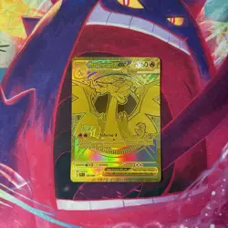 Mega Charizard EX 130/094 Phantasmal Flames Gold Full Art Hyper Rare Pokemon TCG - Image 1