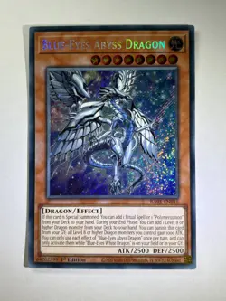 Blue-Eyes Abyss Dragon RA01-EN016 Secret Rare 1st Edition YuGiOh Card NM - Image 1
