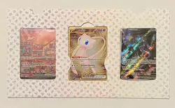 Pokemon TCG 151 Premium Collection Trio Promo Mewtwo 052 Mew 053 Metal Mew Ex - Image 2