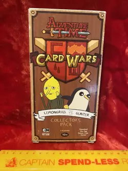 VINTAGE LEMONGRAB & GUNTER ADVENTURE TIME CARD WARS GAME 100% COMPLETE 1ST ED!!! - Image 1