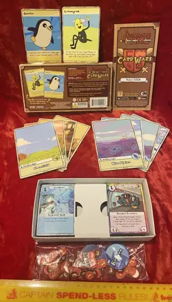 VINTAGE LEMONGRAB & GUNTER ADVENTURE TIME CARD WARS GAME 100% COMPLETE 1ST ED!!! - Image 2