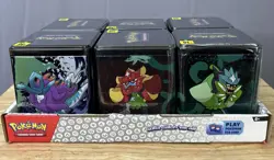 Pokemon TCG: Stacking Tins 2025 Factory Sealed 6 Tin Box With Store Display Case - Image 1