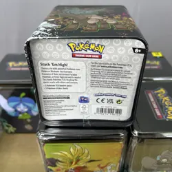Pokemon TCG: Stacking Tins 2025 Factory Sealed 6 Tin Box With Store Display Case - Image 4