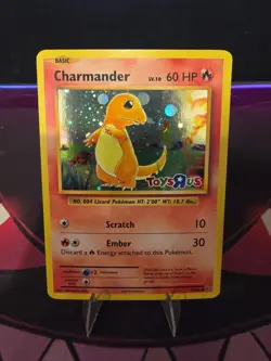 Charmander 9/108 Pokemon TCG Evolutions Toys R Us Stamped Promo Holo Swirl NM - Image 1