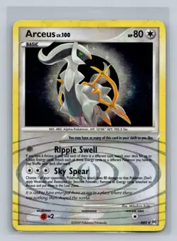 Arceus LV.100 AR5 Platinum Holo TCG Pokemon RARE CLASSIC MP - Image 1