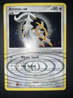 Pokemon TCG Arceus AR5 Normal Holo Rare Card - Image 1