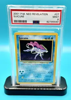 Pokemon Suicune Neo Revelation #27 PSA 9 Rare Unlimited Regular English Card - Image 1