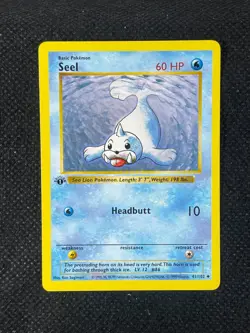 Pokemon Card: 1st Edition SEEL Base Uncommon (NM) - Image 1