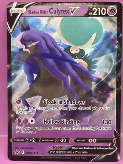 Shadow Rider Calyrex V SWSH131 Sword & Shield Promo Pokemon Card - Image 1