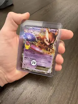 Pokemon Mewtwo EX Celebrations Classic Collection Holo 54/99 Basic Psychic Card - Image 2