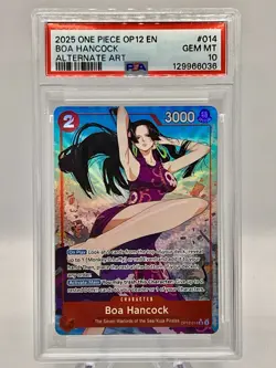 Boa Hancock ONE PIECE OP12-LEGACY OF THE MASTER 014 ENGLISH Alternate Art PSA 10 - Image 1