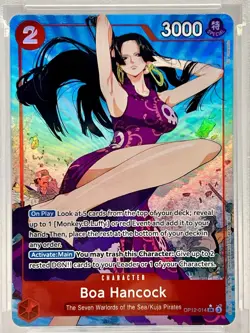 Boa Hancock ONE PIECE OP12-LEGACY OF THE MASTER 014 ENGLISH Alternate Art PSA 10 - Image 2